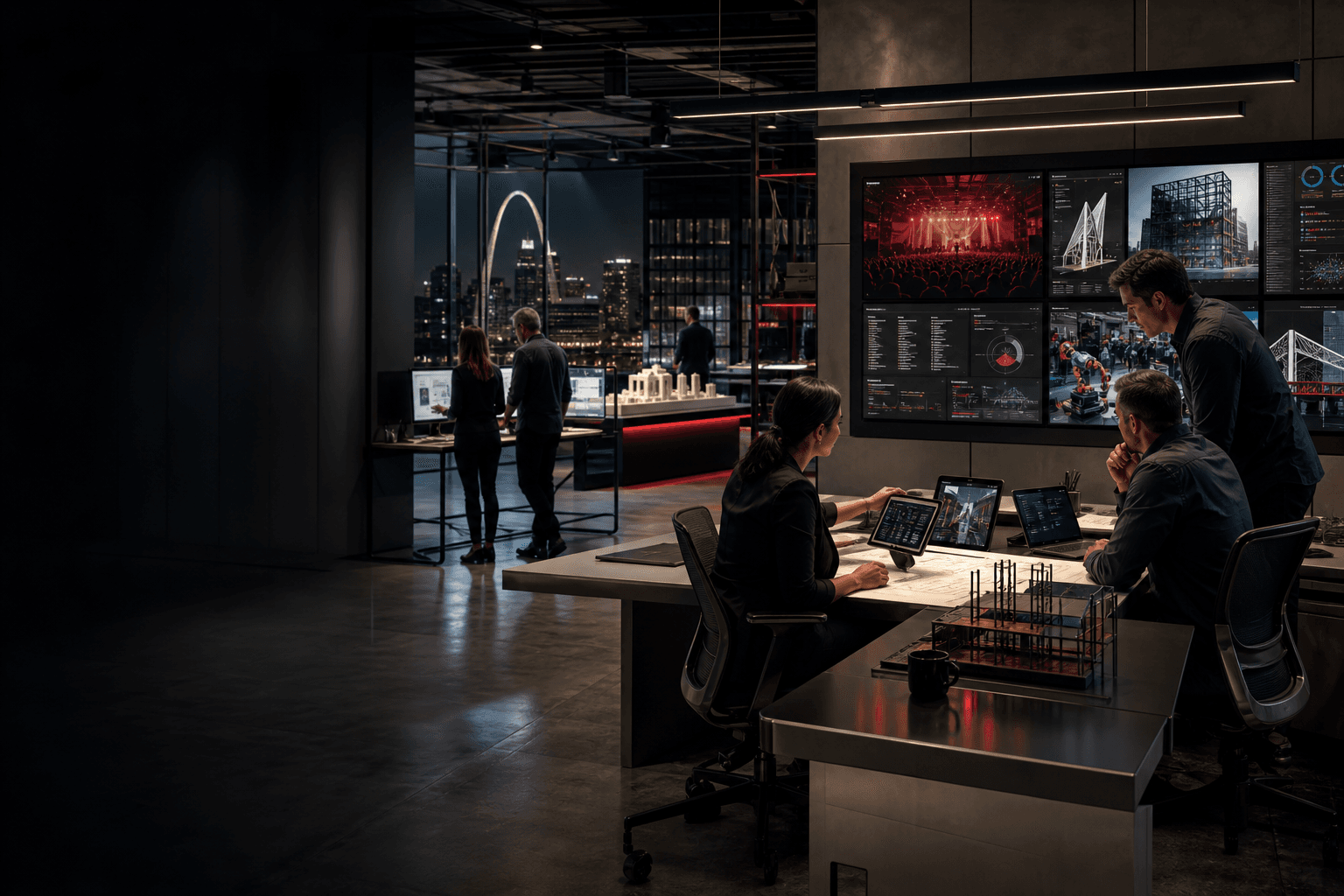 A premium St. Louis technology studio reviewing web, CRM, construction, entertainment, and industrial systems.